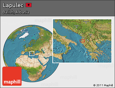 Satellite Location Map of Lapulec