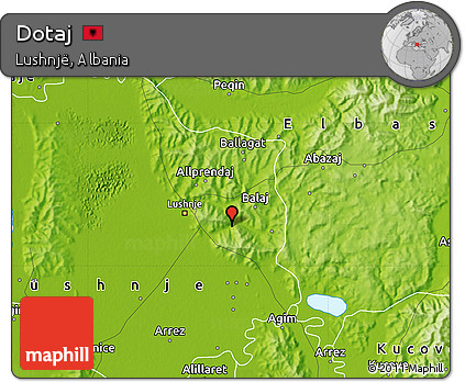 Physical Map of Dotaj