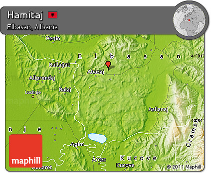 Physical Map of Hamitaj