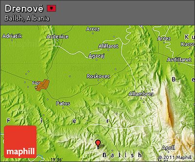 Physical Map of Drenovë