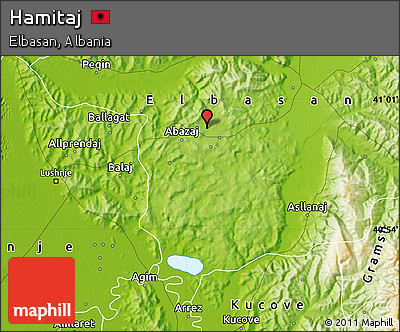 Physical Map of Hamitaj
