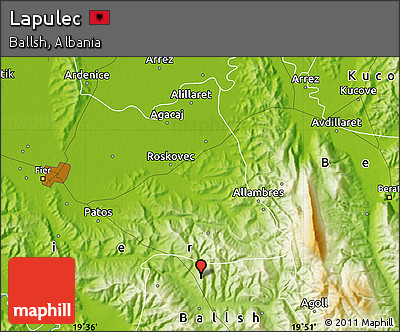 Physical Map of Lapulec