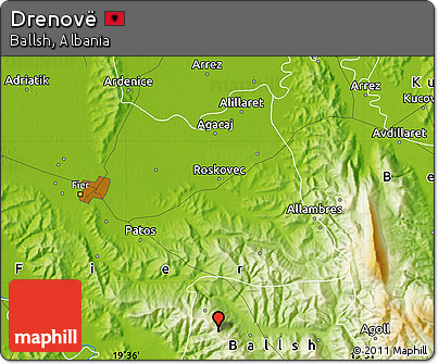 Physical Map of Drenovë