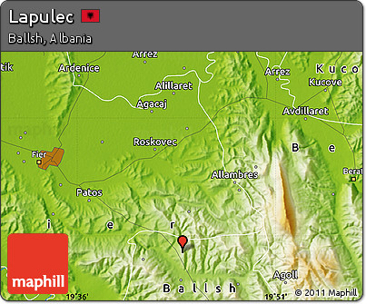 Physical Map of Lapulec