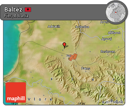 Satellite Map of Baltëz