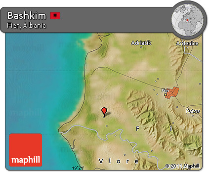 Satellite Map of Bashkim