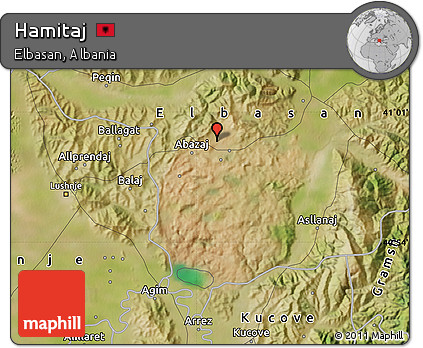Satellite Map of Hamitaj
