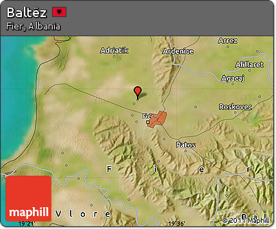 Satellite Map of Baltëz