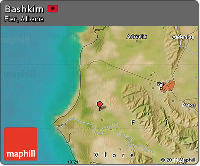 Satellite Map of Bashkim