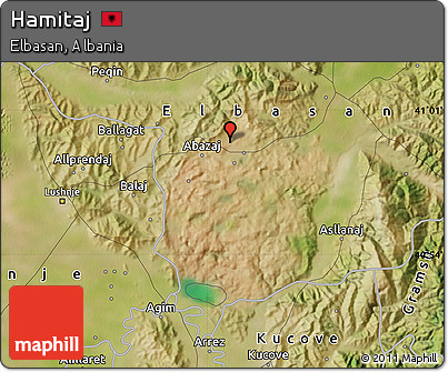 Satellite Map of Hamitaj