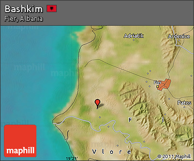 Satellite Map of Bashkim