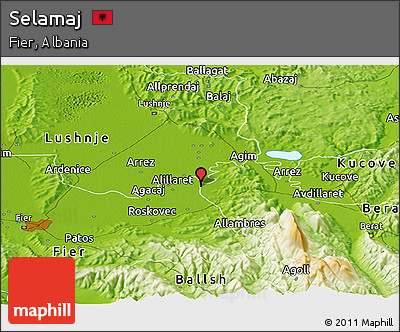 Physical Panoramic Map of Selamaj
