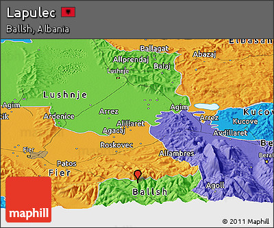 Political Panoramic Map of Lapulec