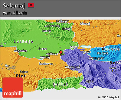 Political Panoramic Map of Selamaj