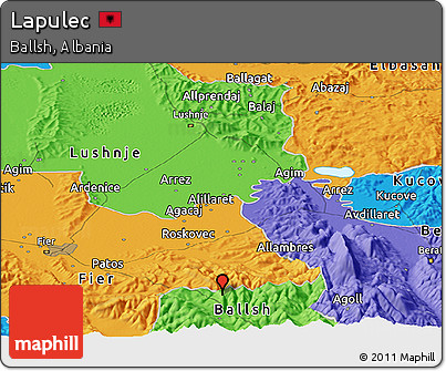 Political Panoramic Map of Lapulec