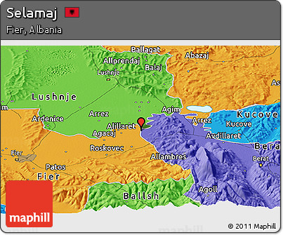 Political Panoramic Map of Selamaj