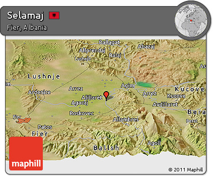 Satellite Panoramic Map of Selamaj