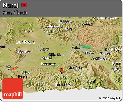 Satellite Panoramic Map of Nuraj