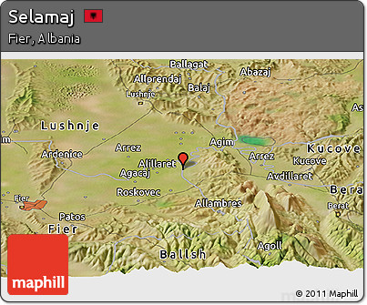 Satellite Panoramic Map of Selamaj