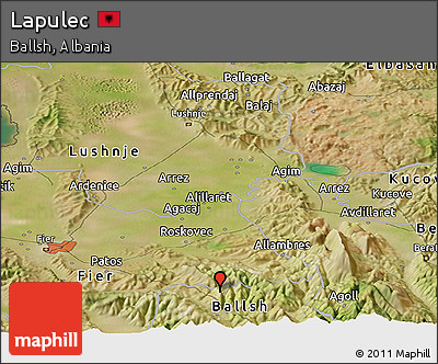 Satellite Panoramic Map of Lapulec