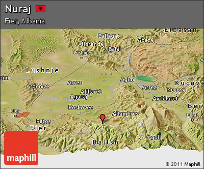 Satellite Panoramic Map of Nuraj