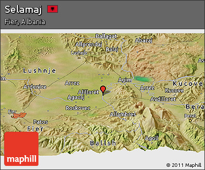 Satellite Panoramic Map of Selamaj