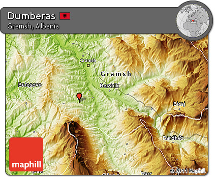 Physical 3D Map of Dumberas