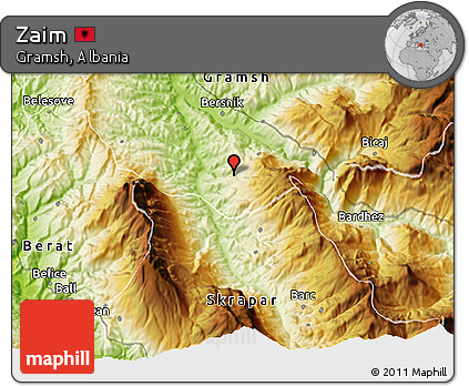 Physical 3D Map of Zaim