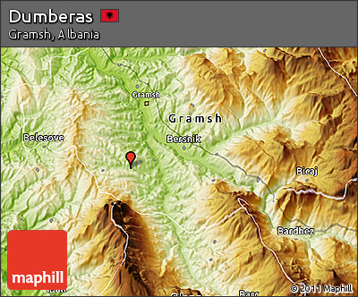 Physical 3D Map of Dumberas