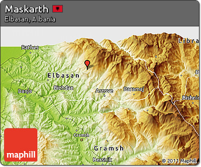 Physical 3D Map of Maskarth