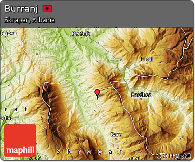 Physical Map of Burranj