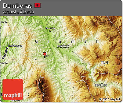 Physical Map of Dumberas