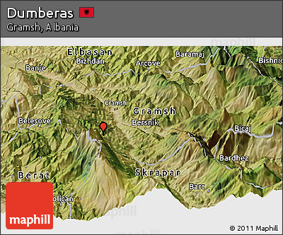 Satellite Panoramic Map of Dumberas