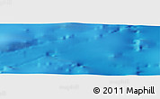 Shaded Relief Panoramic Map of the area around 40° 50' 23" N, 20° 19' 30" W