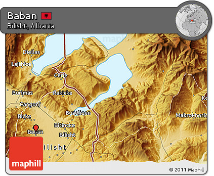Physical 3D Map of Baban