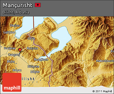 Physical 3D Map of Mançurisht