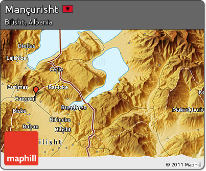 Physical 3D Map of Mançurisht