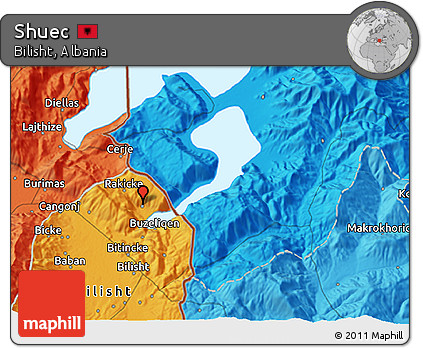 Political 3D Map of Shuec