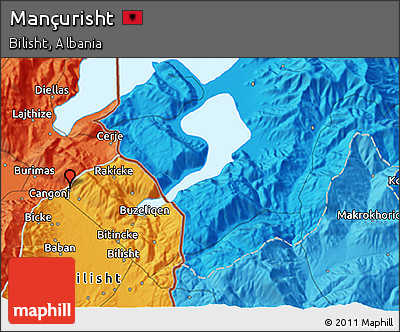 Political 3D Map of Mançurisht