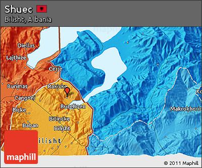 Political 3D Map of Shuec