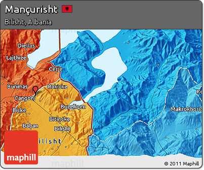 Political 3D Map of Mançurisht