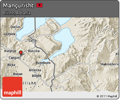 Shaded Relief 3D Map of Mançurisht