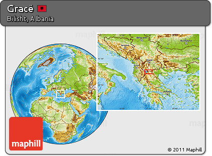 Physical Location Map of Gracë