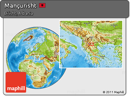 Physical Location Map of Mançurisht