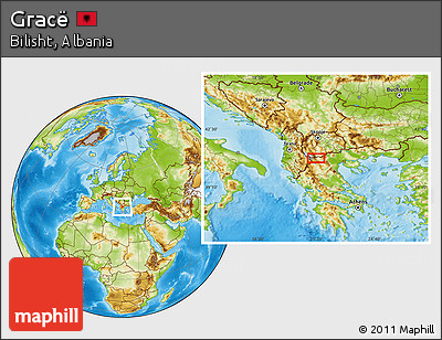 Physical Location Map of Gracë