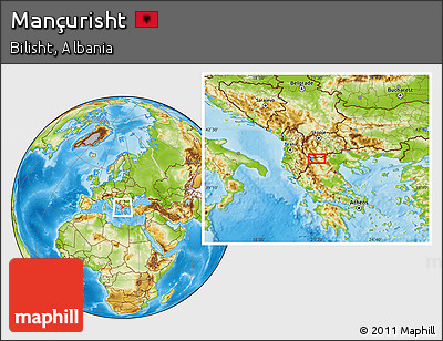 Physical Location Map of Mançurisht