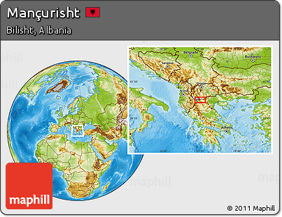 Physical Location Map of Mançurisht