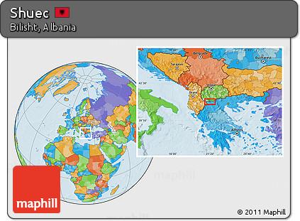 Political Location Map of Shuec