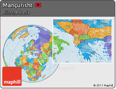 Political Location Map of Mançurisht