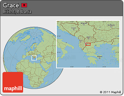 Savanna Style Location Map of Gracë